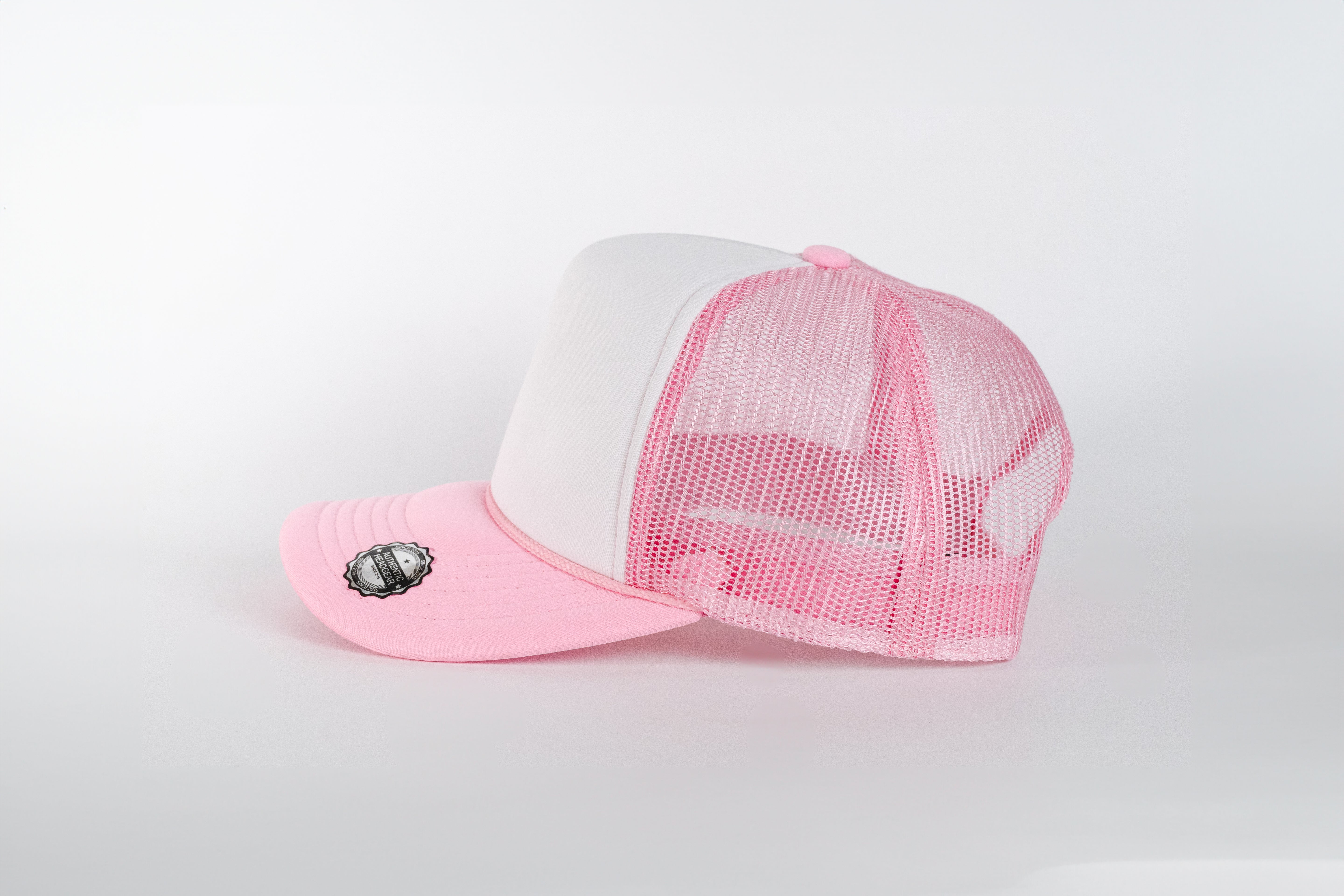 Gorra malla Rosa | Blanco