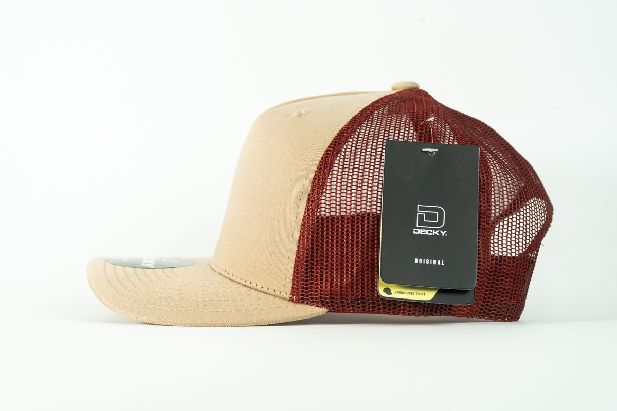 Gorra malla 5 gajos 2 colores | Decky