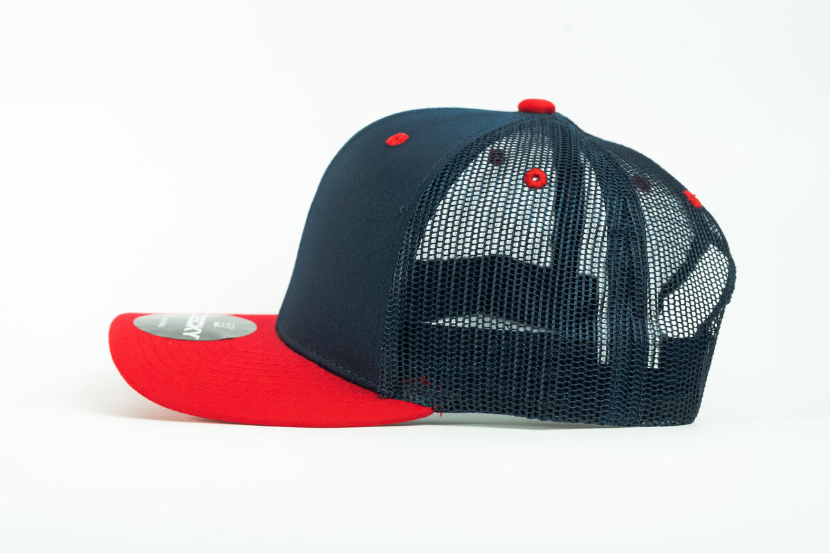 Gorra malla 6 gajos 2 colores | Decky