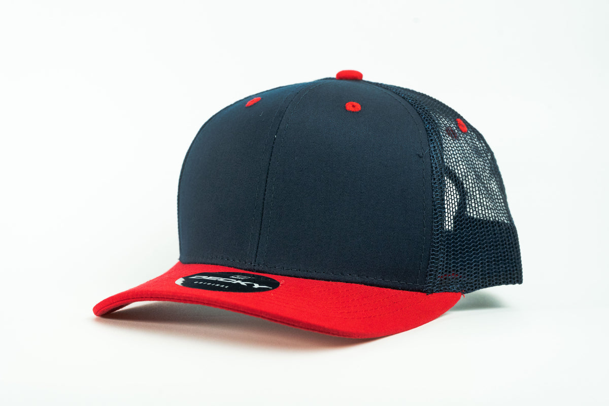 Gorra malla 6 gajos 2 colores | Decky