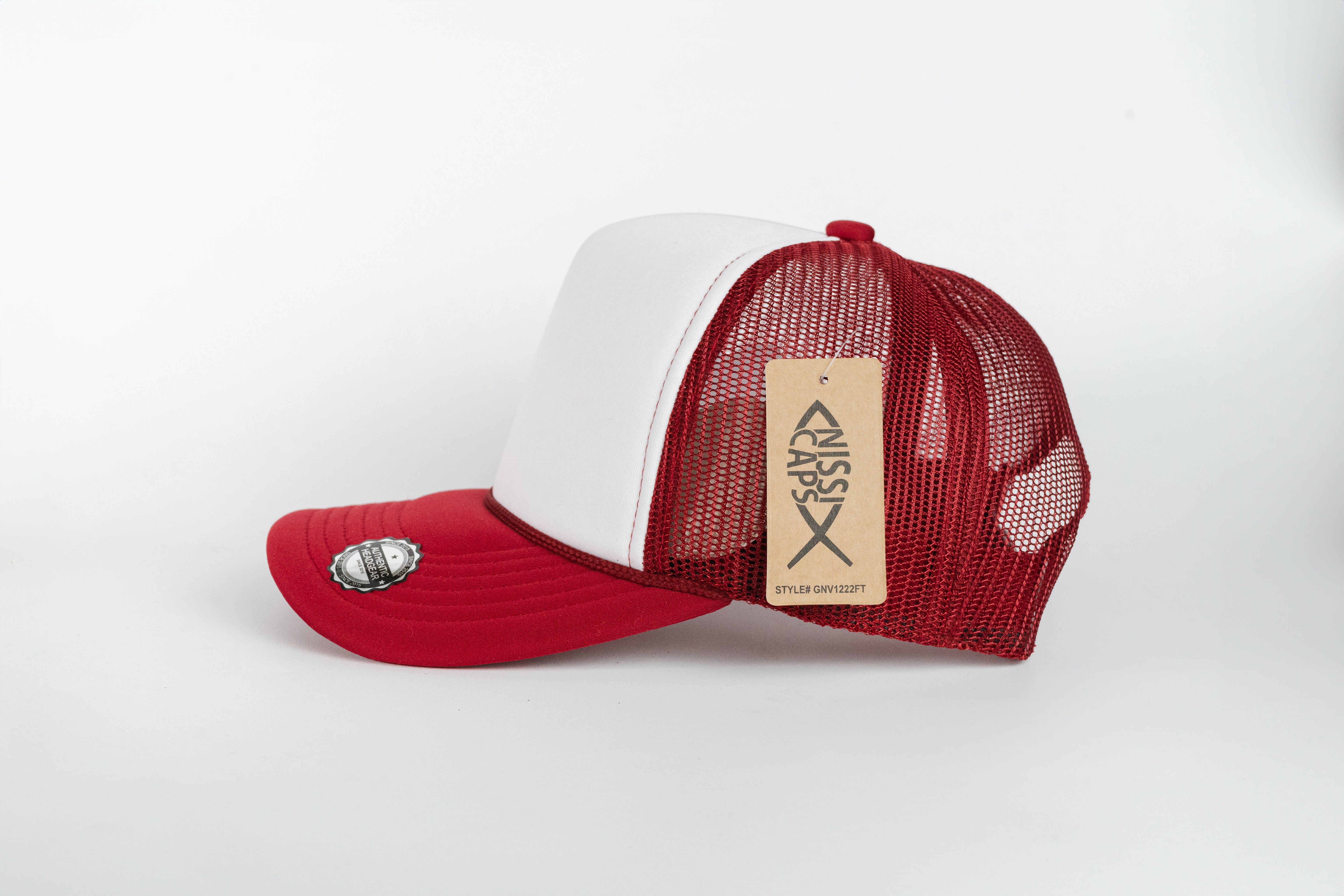 Gorra malla roja | blanco