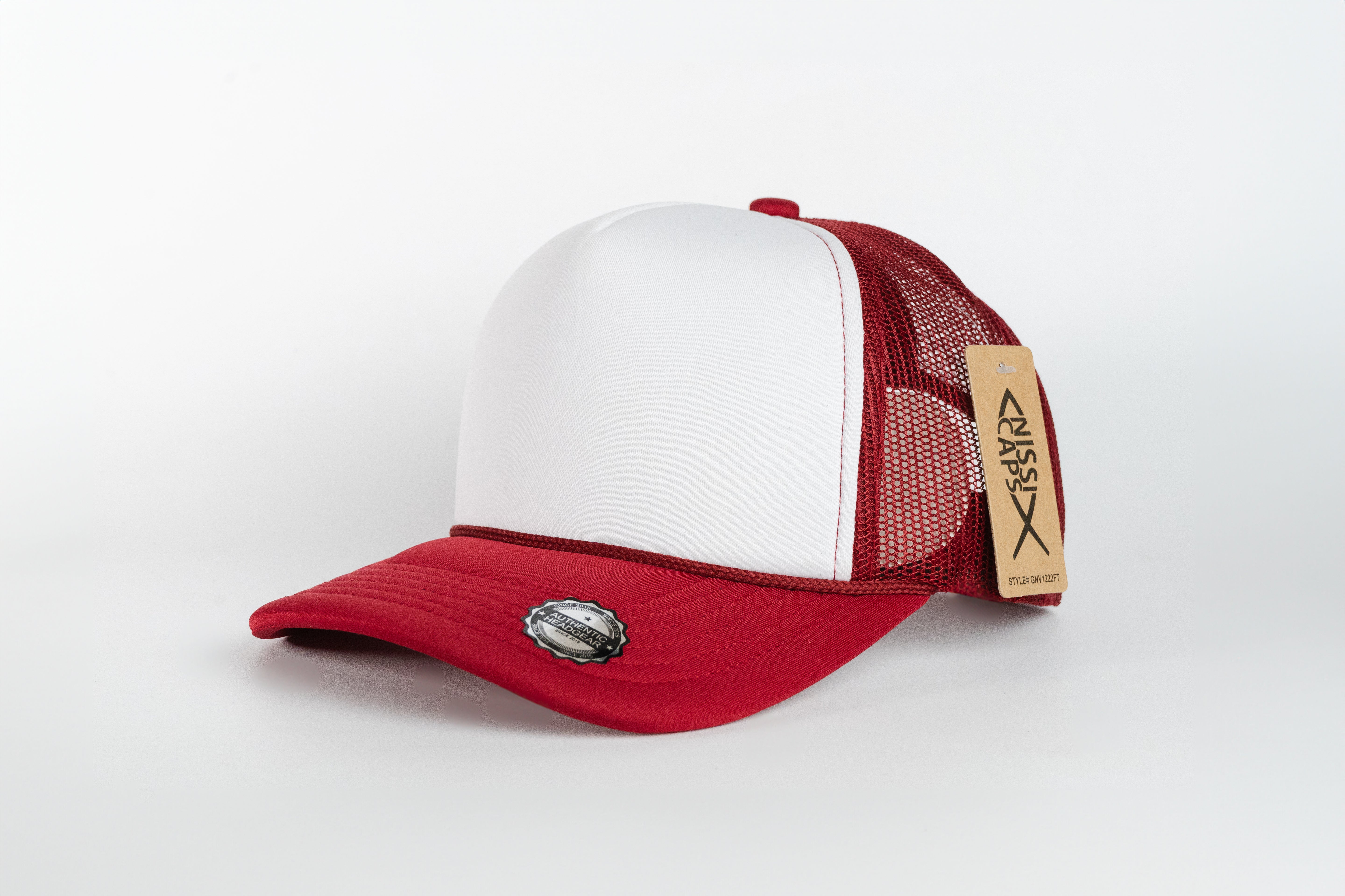 Gorra malla roja | blanco