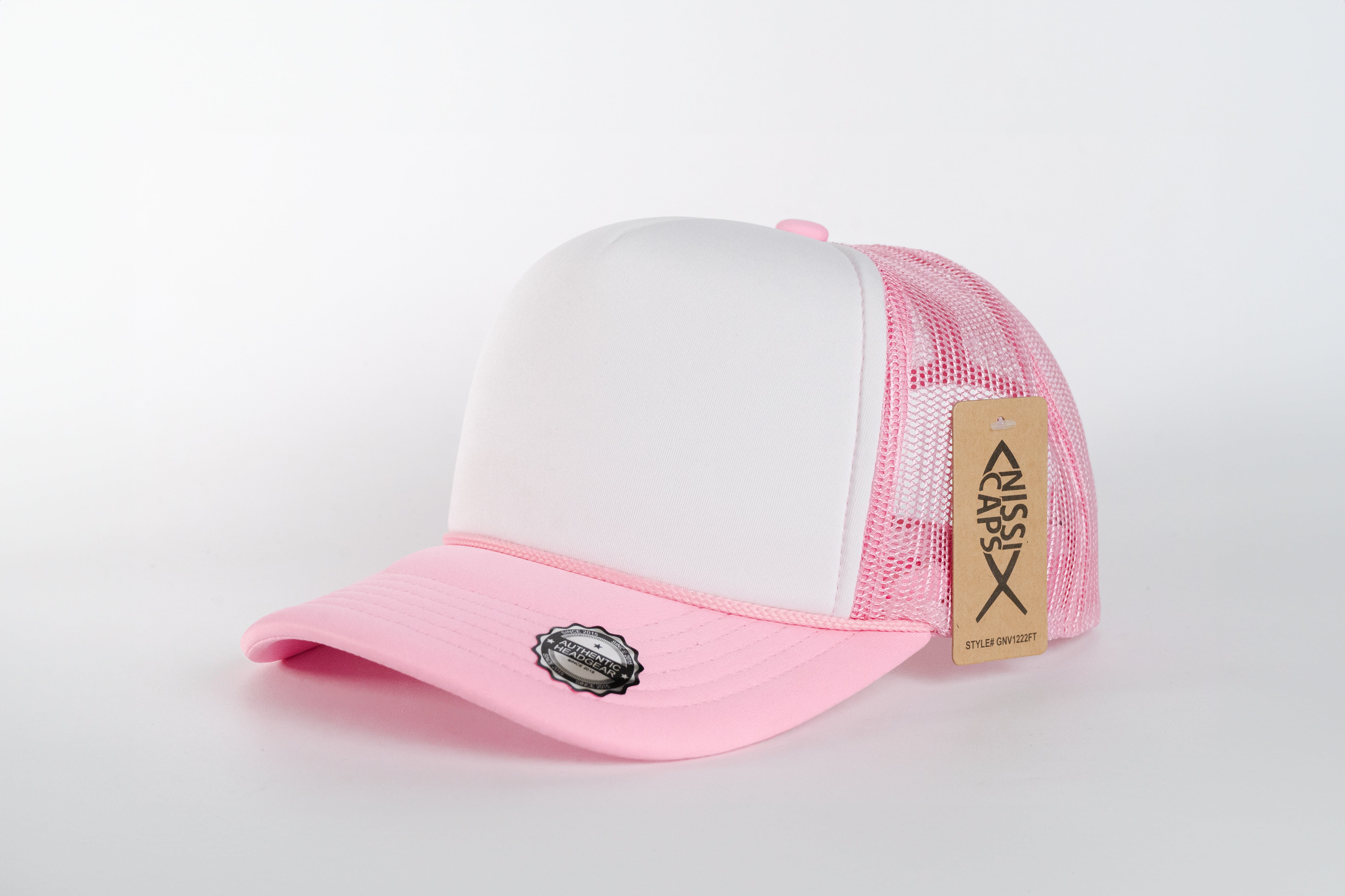 Gorra malla Rosa | Blanco