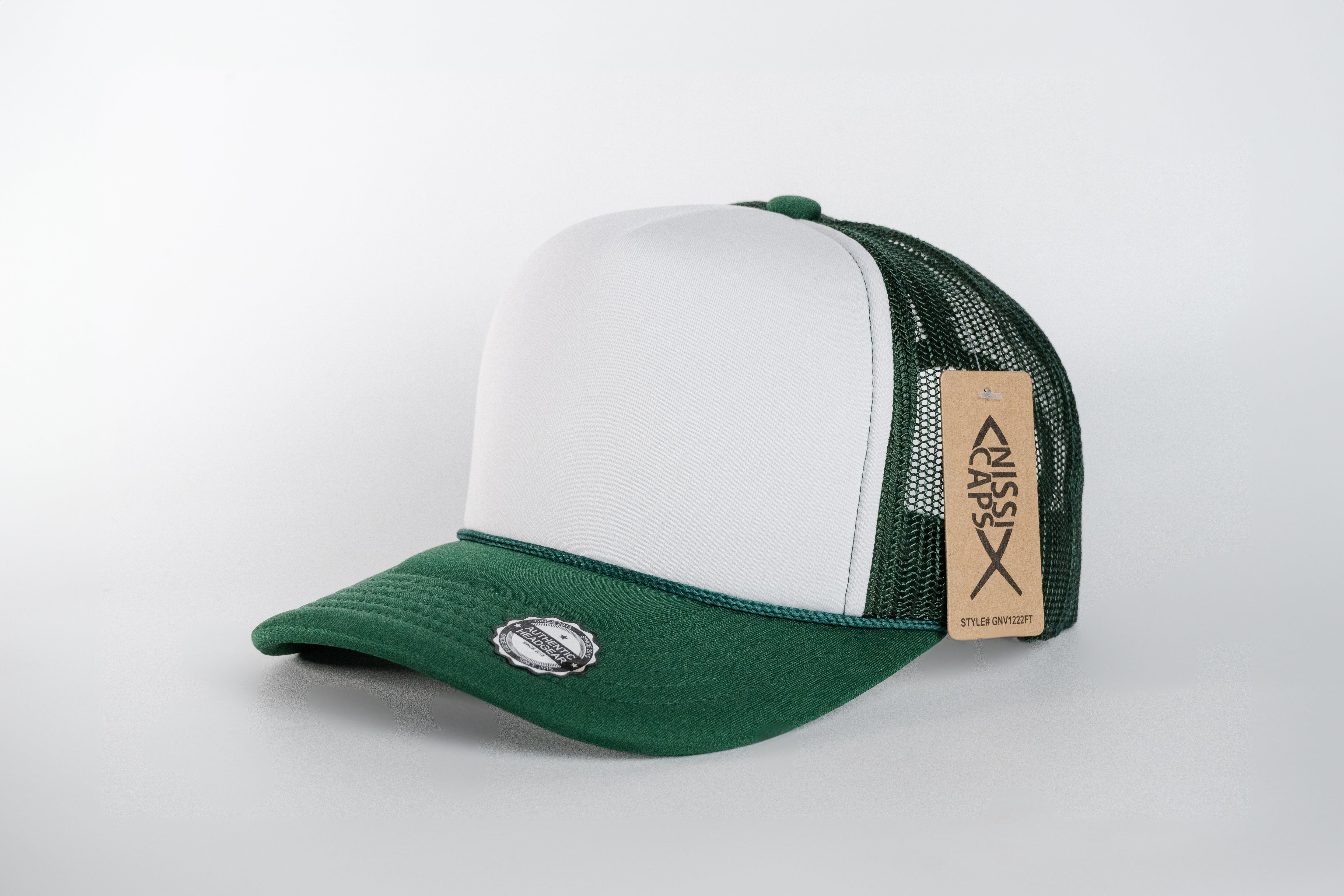 Gorra malla Verde bosque | Blanco
